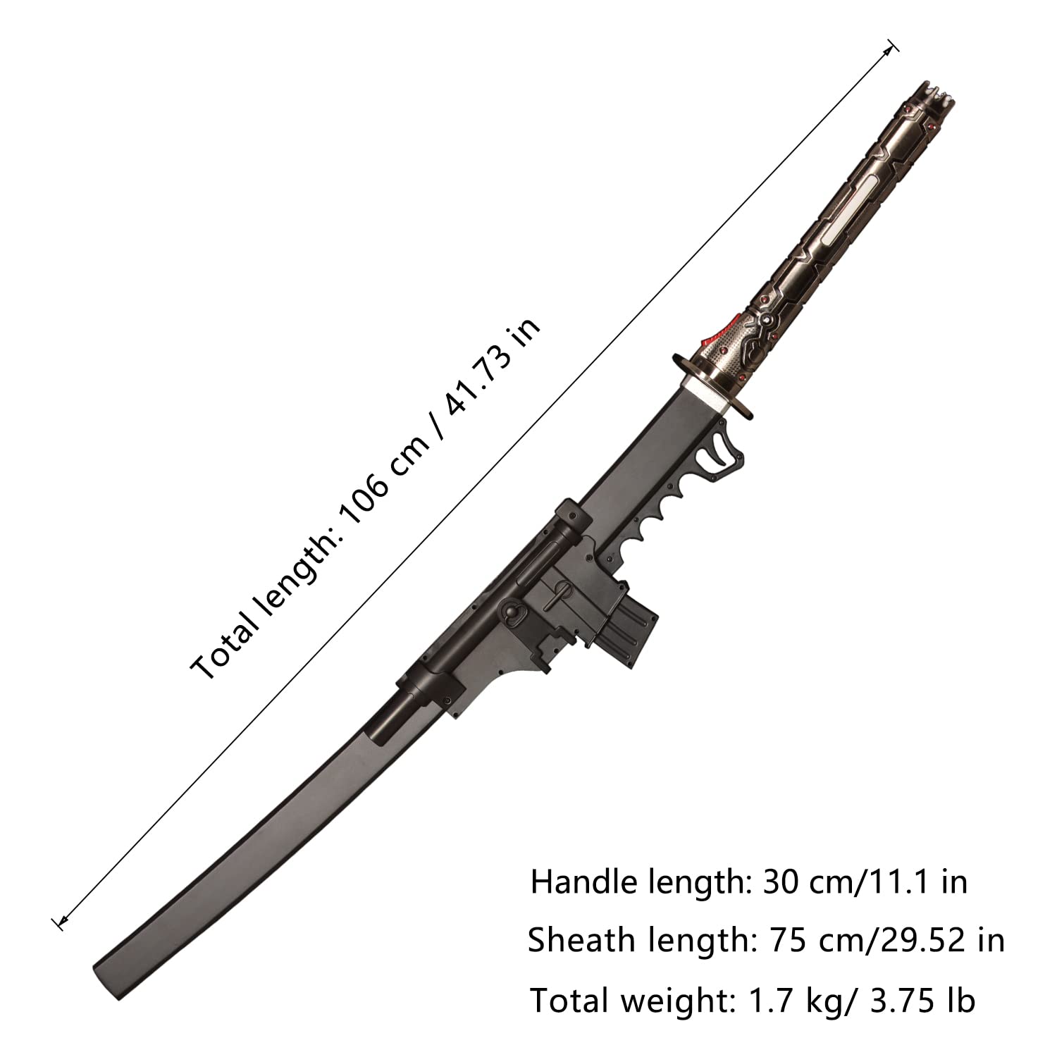 lkjad Replica Swords Katana Japanes Game Cosplay Jetstream Sam