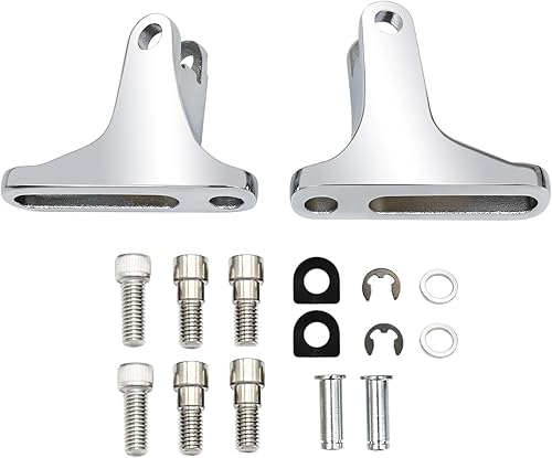 Miniatura 6 de Mini estribos personalizados para pasajeros y kit de montaje de acero inoxidable compatible con Touring Electra Glide Road Glide Street Glide Road