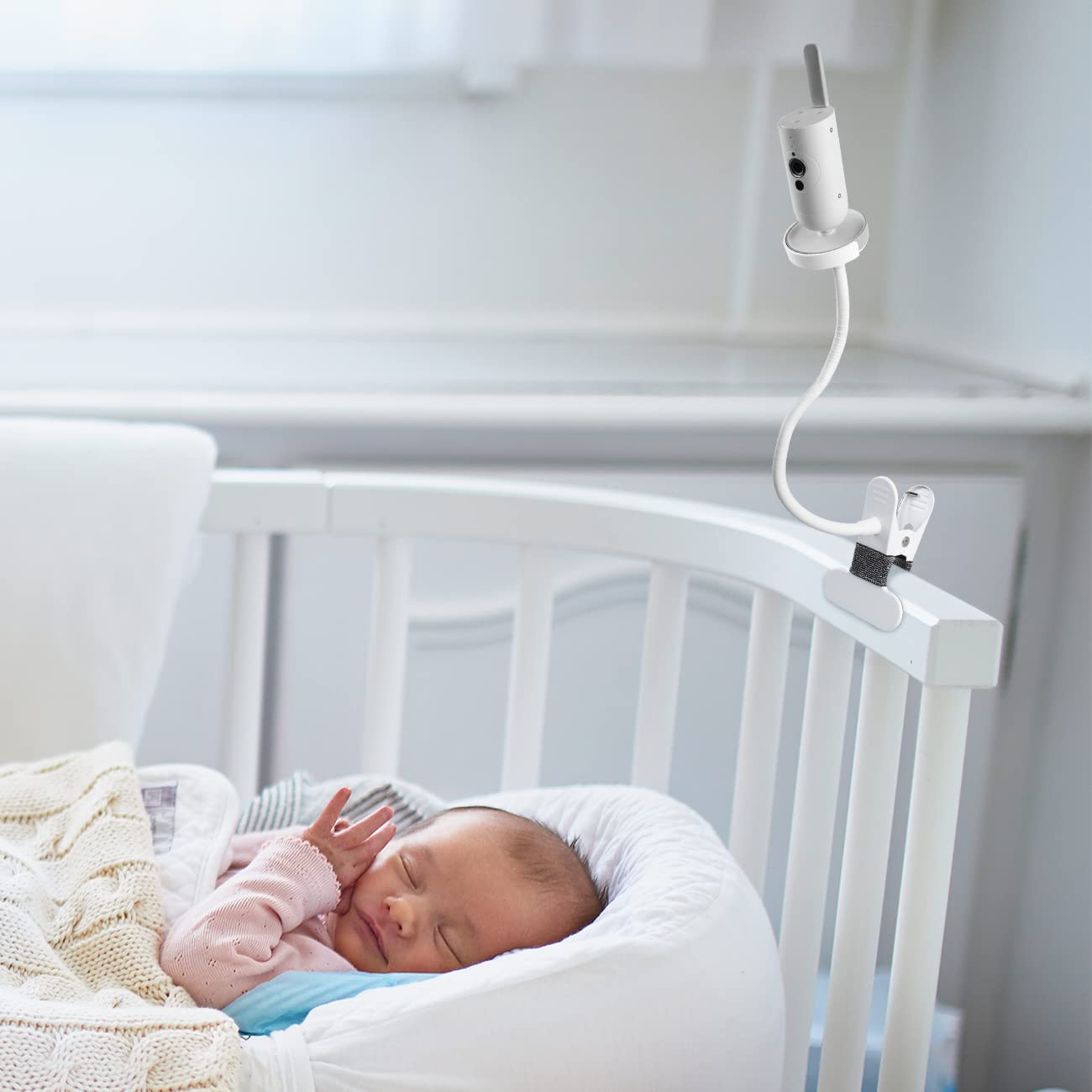 HOLACA Support flexible pour poussette pour moniteur vidéo bébé Philips Avent SCD923/26 - Kit de montage polyvalent pour moniteurs bébés Philips