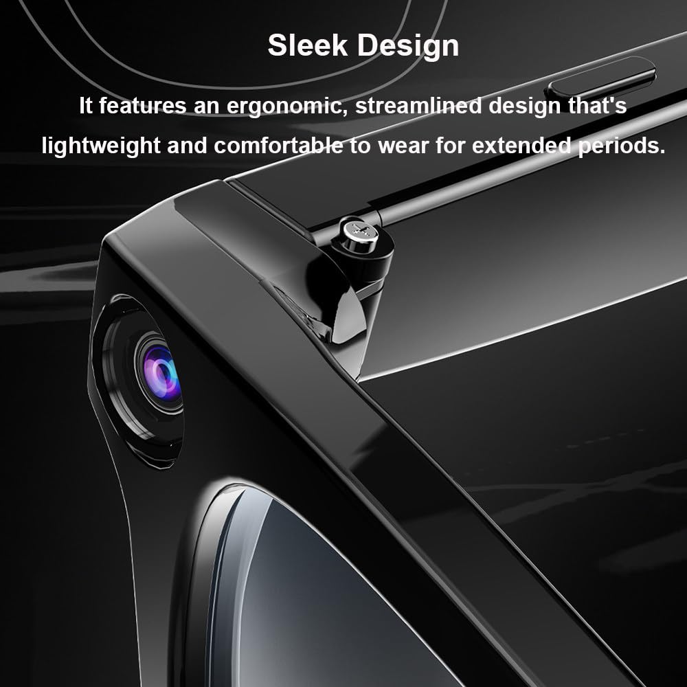 Occhiali Intelligenti Con Telecamere, Telecamera Hd Da 2000 Pixel, Riconoscimento Delle Immagini, Bluetooth E Wi-Fi, Controllo Touch Scorrevole, Comodi Da Indossare, Per Viaggi, Lavoro, Affari