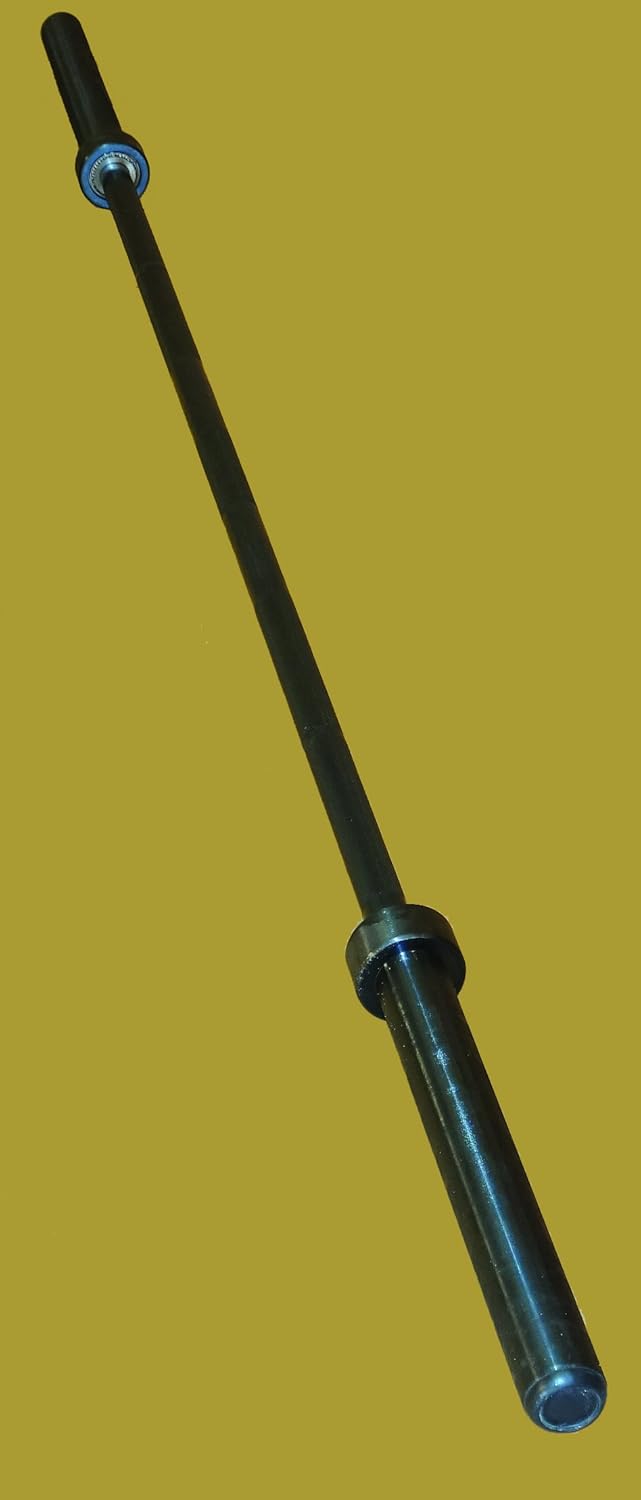 TDS Olympic 32 mm dia Black Power 7’ Bar with Bearings-1000 lb. rated