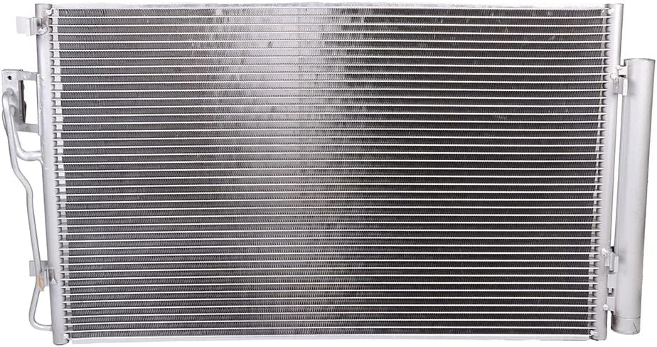 OCPTY Aluminum A/C Condenser Replacement fit for 2010-2012 for Hyundai for Santa Fe 2.4L 2010-2012 for Hyundai for Santa Fe 3.5L 2011-2015 for Kia for Sorento 2.4L 2014-2015 for Kia for Sorento 3.3L
