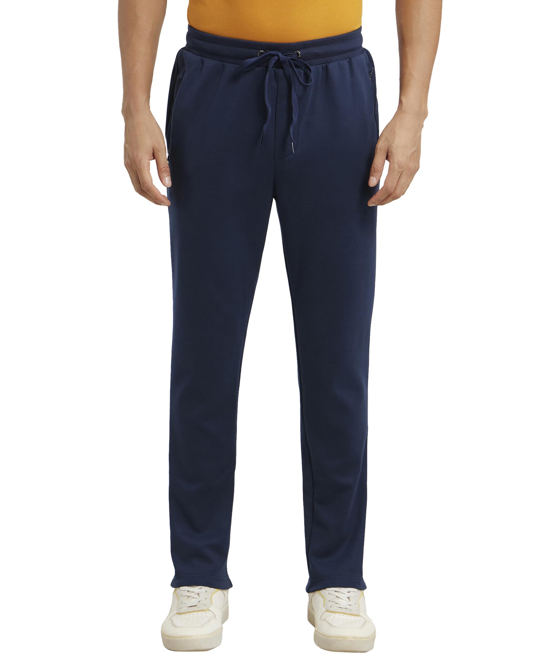 jockey AM44 Men's Super Combed Cotton Rich Pique Interlock Fabric Slim Fit Mid Rise Trackpants with Side and Back Pockets-picture-14