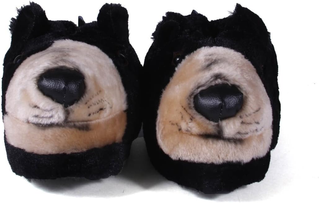 Happy Feet Slippers Black Bear Animal Slippers for Adults and Kids, Cozy and Comfortable, As Seen on Shark Tank (X-Small) - Image 2