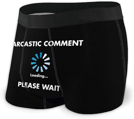Amazon Co Jp 皮肉なコメントの読み込み メンズ 下着 パンツ ボクサーパンツ おしゃれ 個性 ブリーフ 吸湿 速乾 通気 ファッション