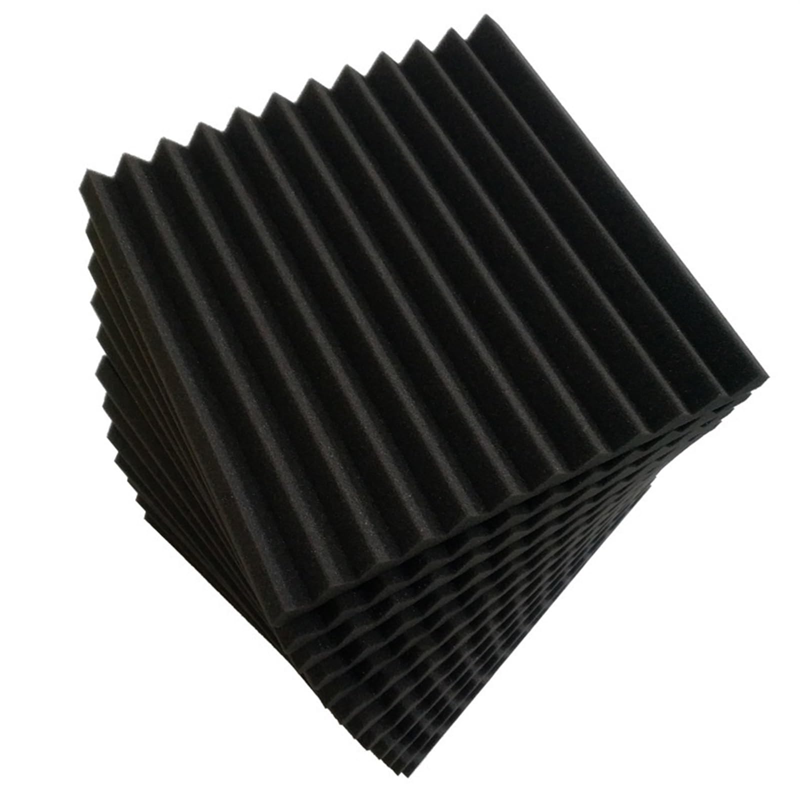 Panele z pianki akustycznej, 24 szt., dźwiękoszczelne panele z pianki akustycznej, 300 x 300 x 25 mm, panel ścienny do pomieszczeń nagraniowych, biur i domu, rozwiązanie izolacyjne do redukcji szumów