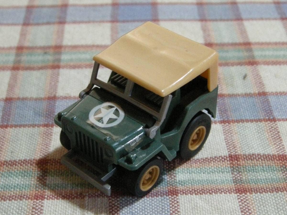 チョロＱ、コンバット・ジープ コンバットチョロQ／ウィリスジープ 幌タイプ ダークグリーン チョロ