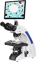 Vista 1 de Microscopio trinocular Koehler LED 40X-2500X con el sistema de imágenes de la pantalla táctil