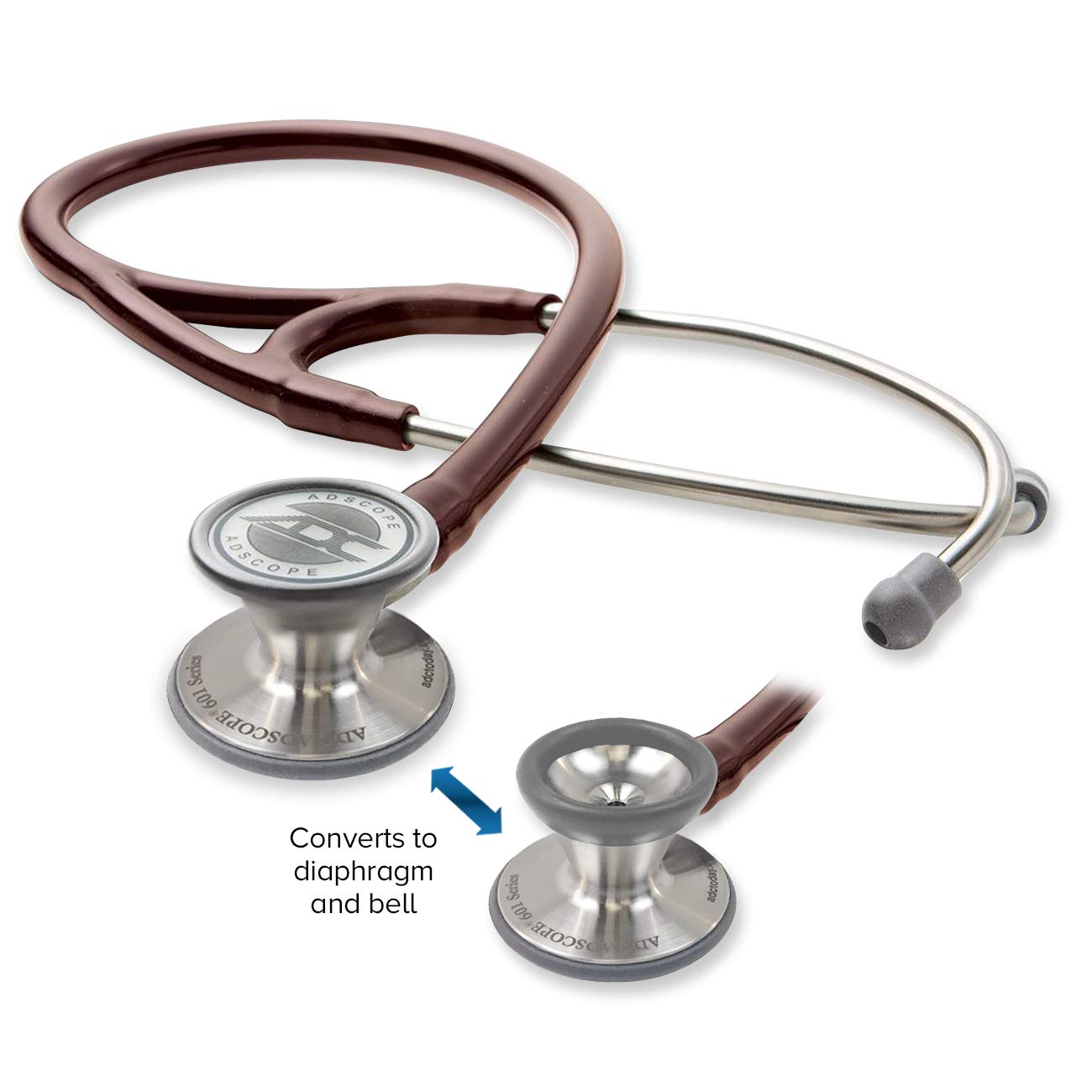 American Diagnostic Corporation ADSCOPE 601, Convertible Cardiology, Burgundy 1/EA