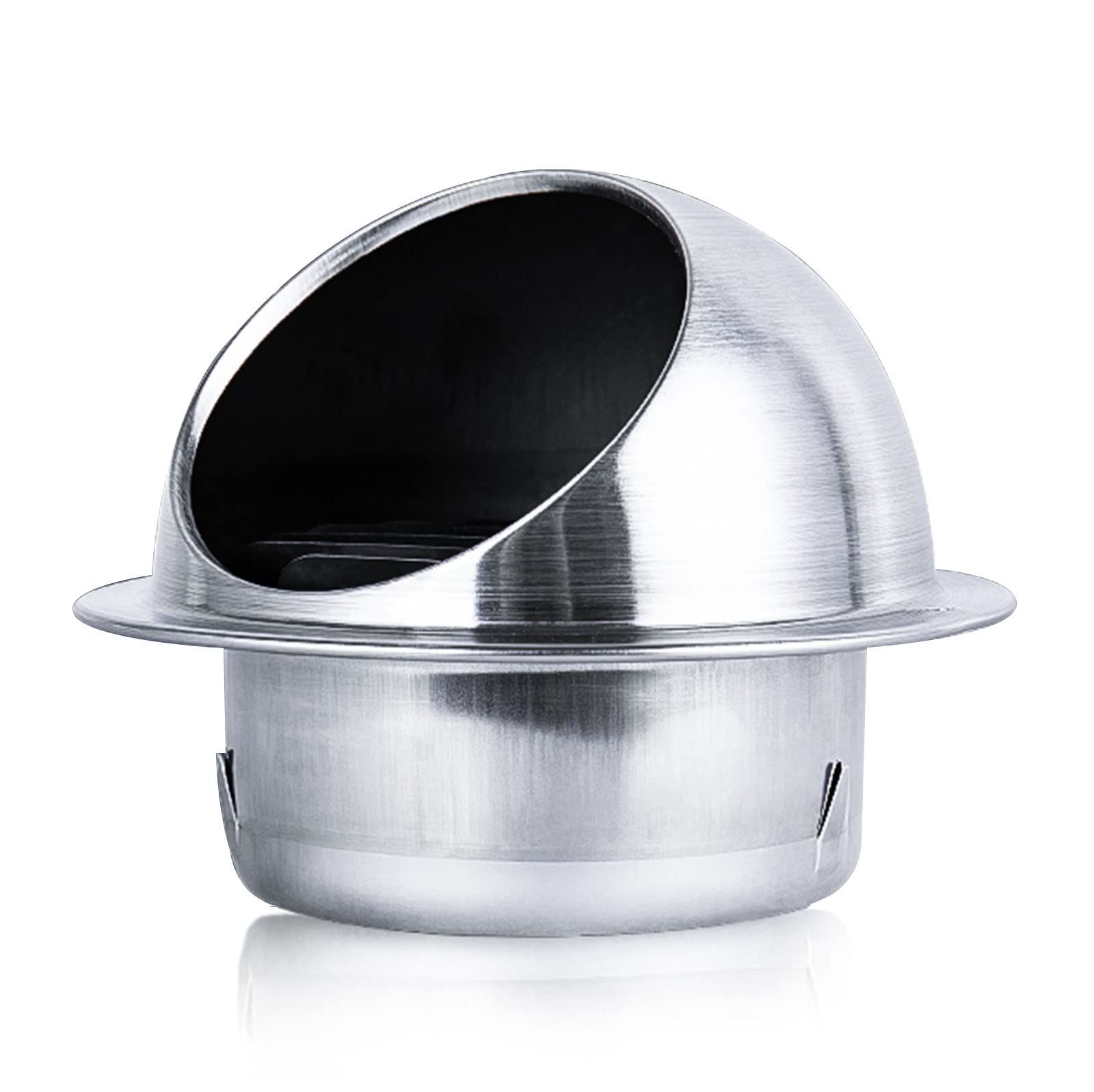 WORDFUN Grille De Ventilation en Acier Inoxydable, 100/150mm Bouche De Sortie Ventilation Grille, Grille D'évacuation d'air Ronde, Bouche D'Extraction, Housse De Ventilation
