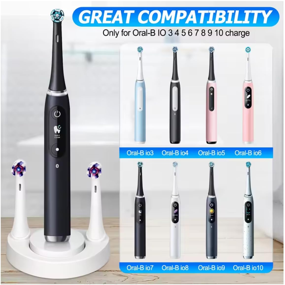 Uchwyt na ładowarkę do szczoteczki elektrycznej kompatybilny z Braun Oral B iO 7/8/9 9S 10S iO7 iO8 iO9