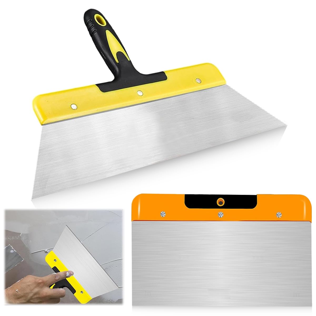 Serplex® 2Pcs Cleaning Scraper Putty Scraper 8 inch Steel Paint Scraper Tool for Spackling, Wallpaper Scraper, Spatula Scraper, Spackle Tools (B0D1G8N69L) Amazon Price History, Amazon Price Tracker
