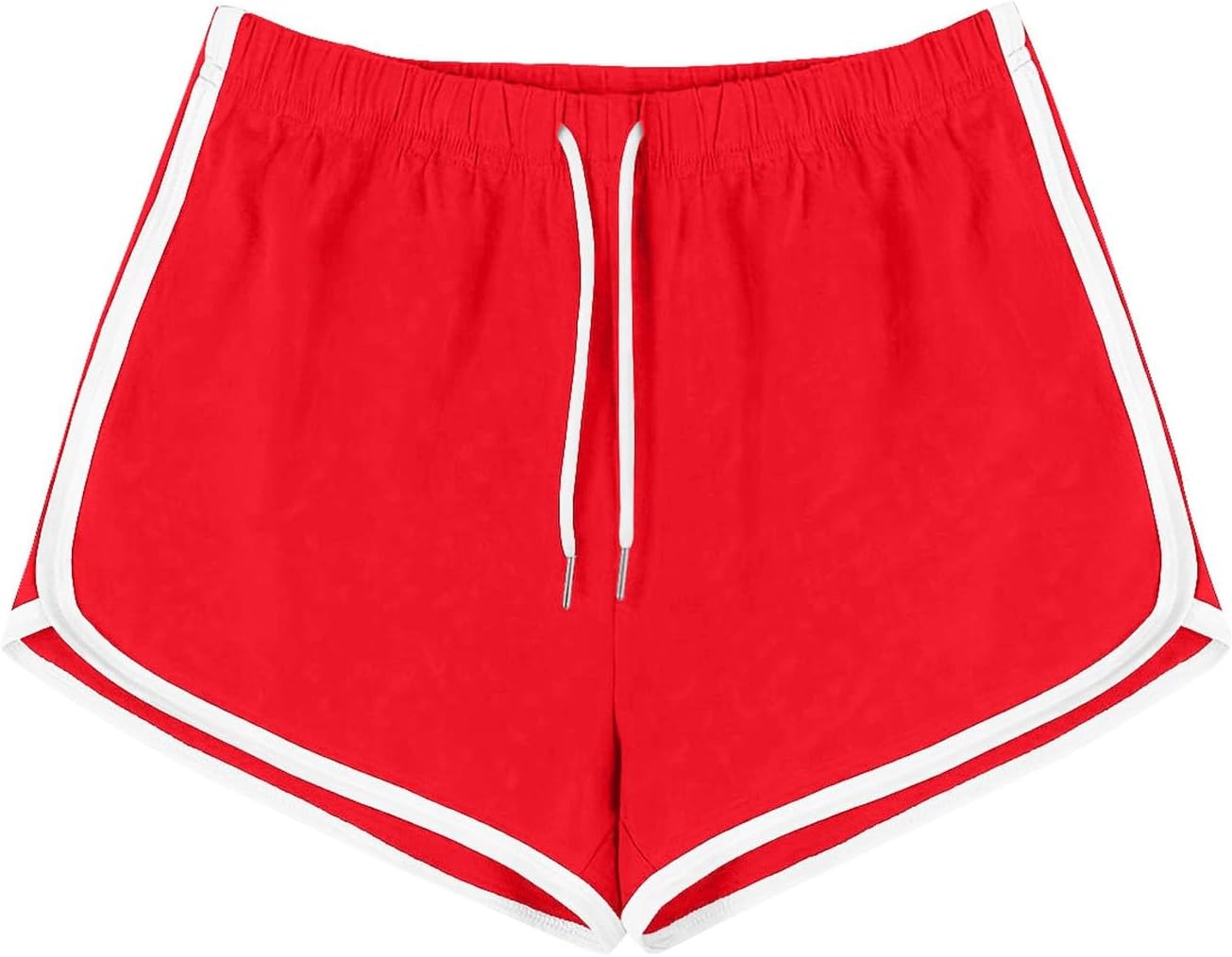 Athletic Shorts for Women Wide Leg Dolphin Hem Drawstring Elastic Waist Casual Summer Running Gym Workout Yoga Shorts