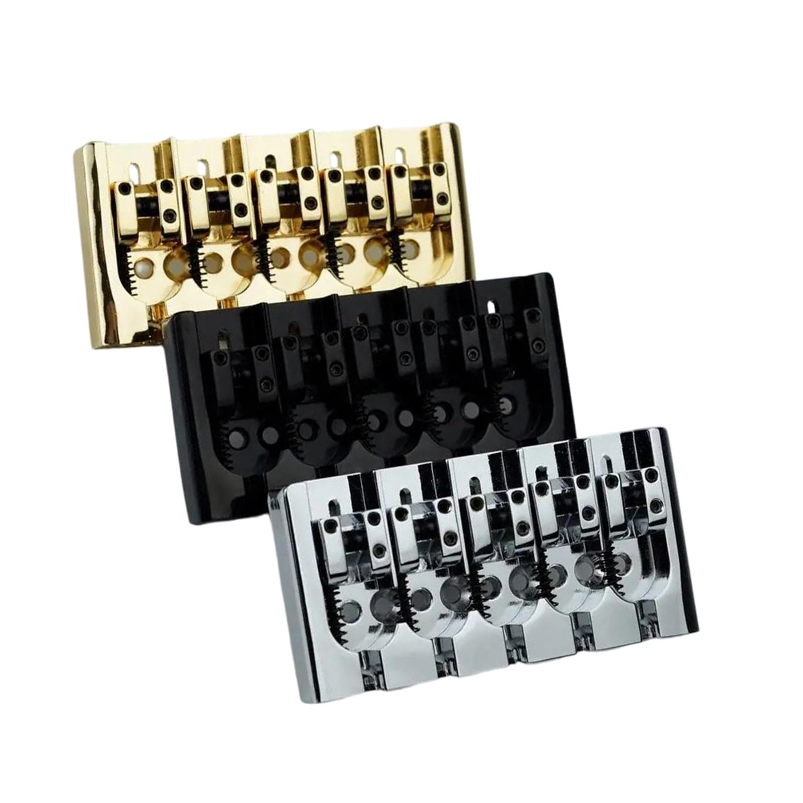 Puente De Bajo Vintage De 4 Cuerdas/5 Cuerdas Con Espaciado Ajustable | Puente de guitarra(CR- 5 strings)