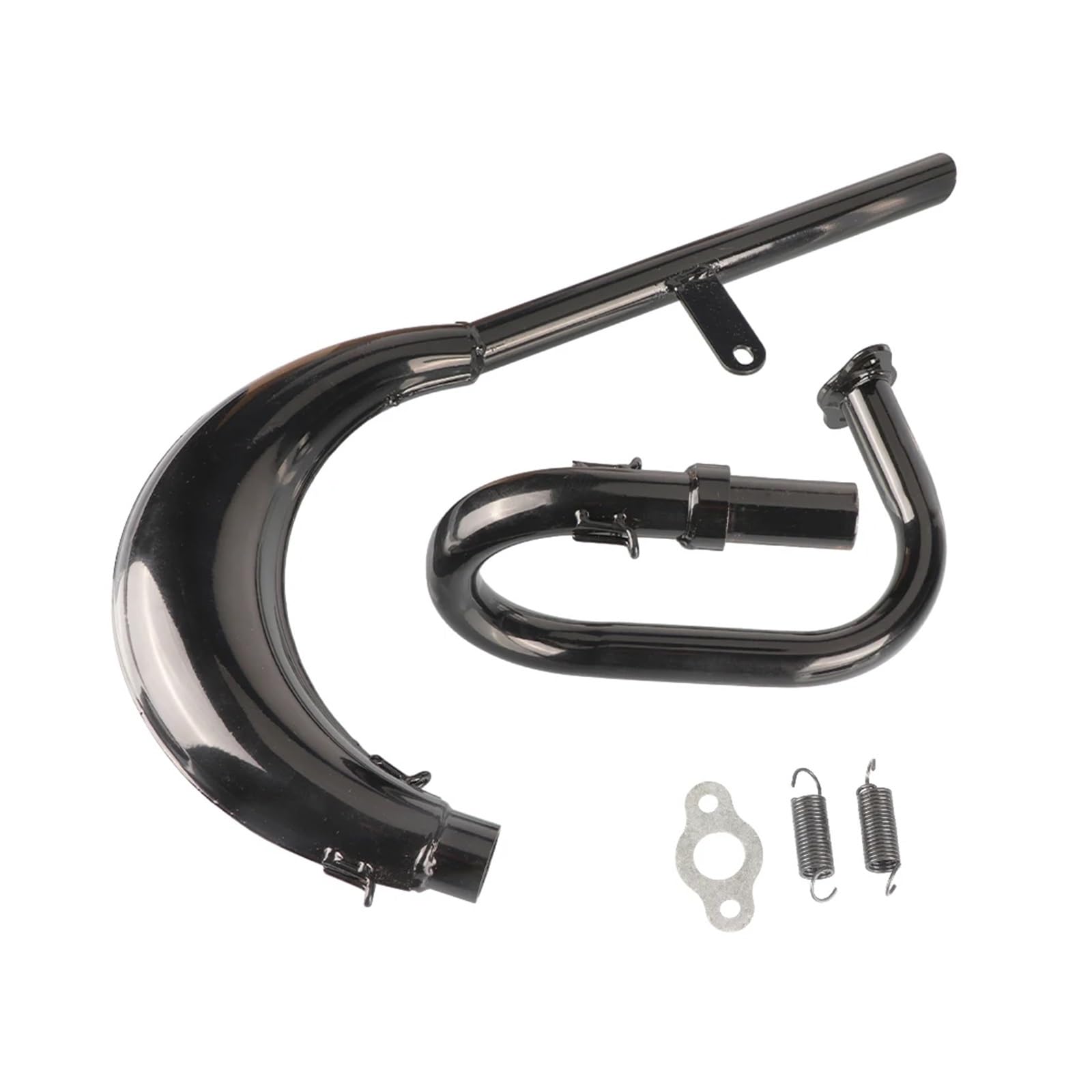 Motorrad Auspuff Schalldämpfer Split Pipe 2-Takt 50cc 66cc 80cc 100cc Motor Bike