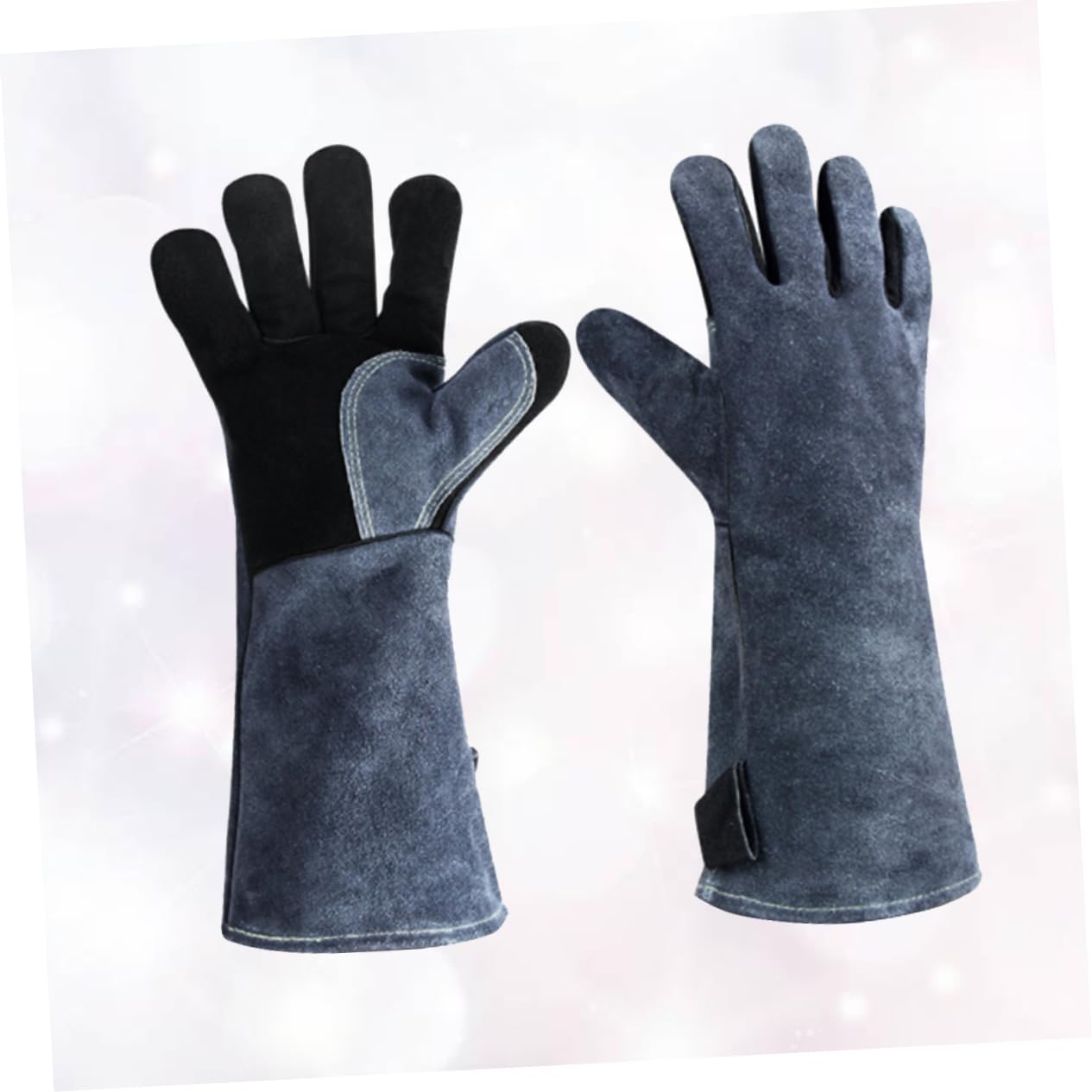 Cabilock Guantes De Barbacoa De Piel Guantes De Cocina Ignífugos De En y para Uso Al Aire Protección En Parrillas y Hornos