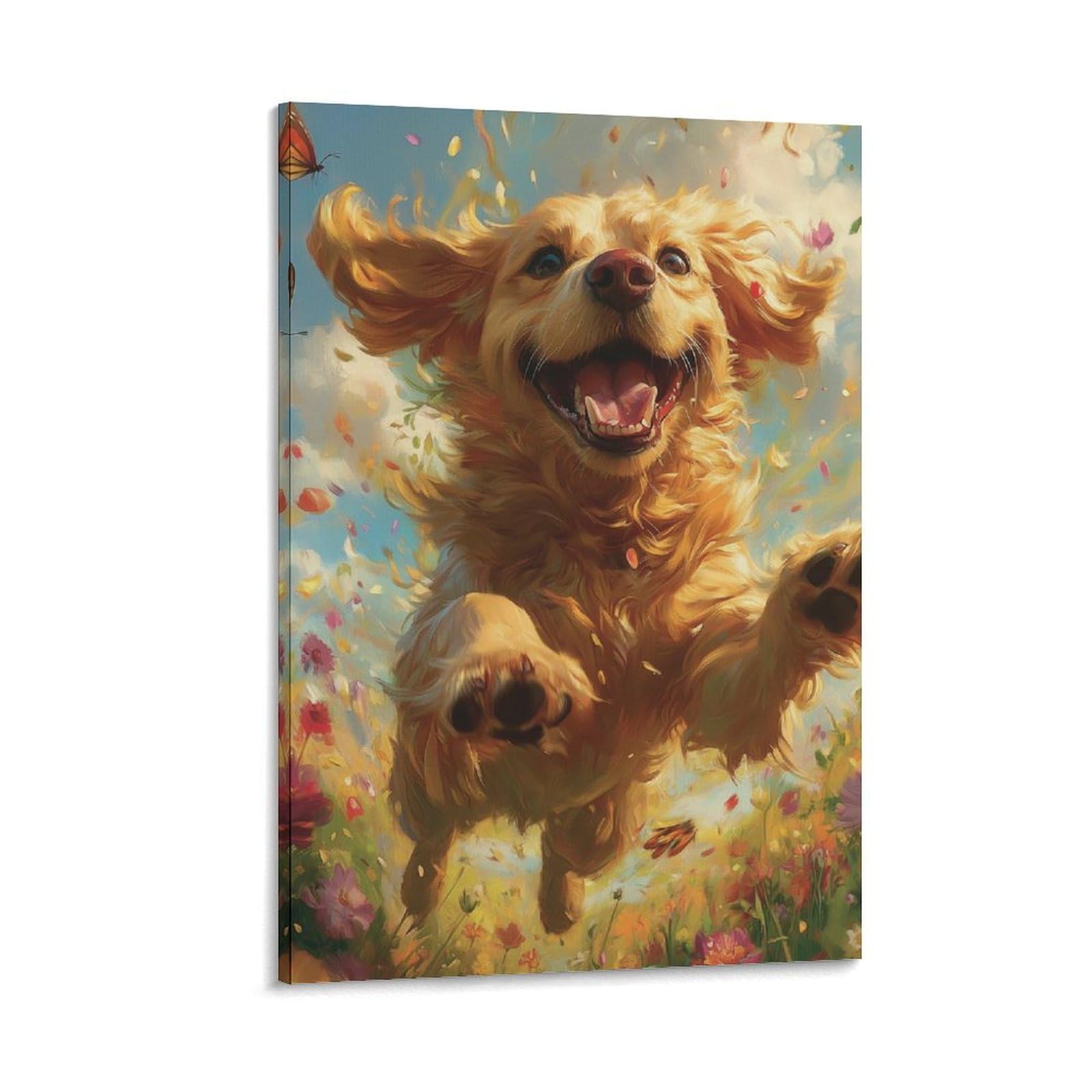Tableau Impression Sur Toile Labrador Réalisation Premium Pour Décoration Murale - 6