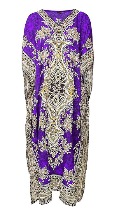 white whale you think, we bring Women's Polyester Tribal Maxi Kaftan-picture-33