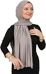 Prien Hijab for Women Viscose Scarf Lightweight Muslim Hijabs Long Shawl Islamic Scarves Turkey Silk Headscarf for Womens