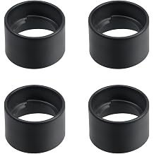 Crapyt 4 Pcs Metal Buckle Lamp Holder Lamp Socket Shade Ring, Iron Lighting Accessories, Light Tray, Lamp Shade, for E26 Porcelain Ceramic Socket Wall lamp, Chandelier FixedBlack 2.171.38"/5535mm