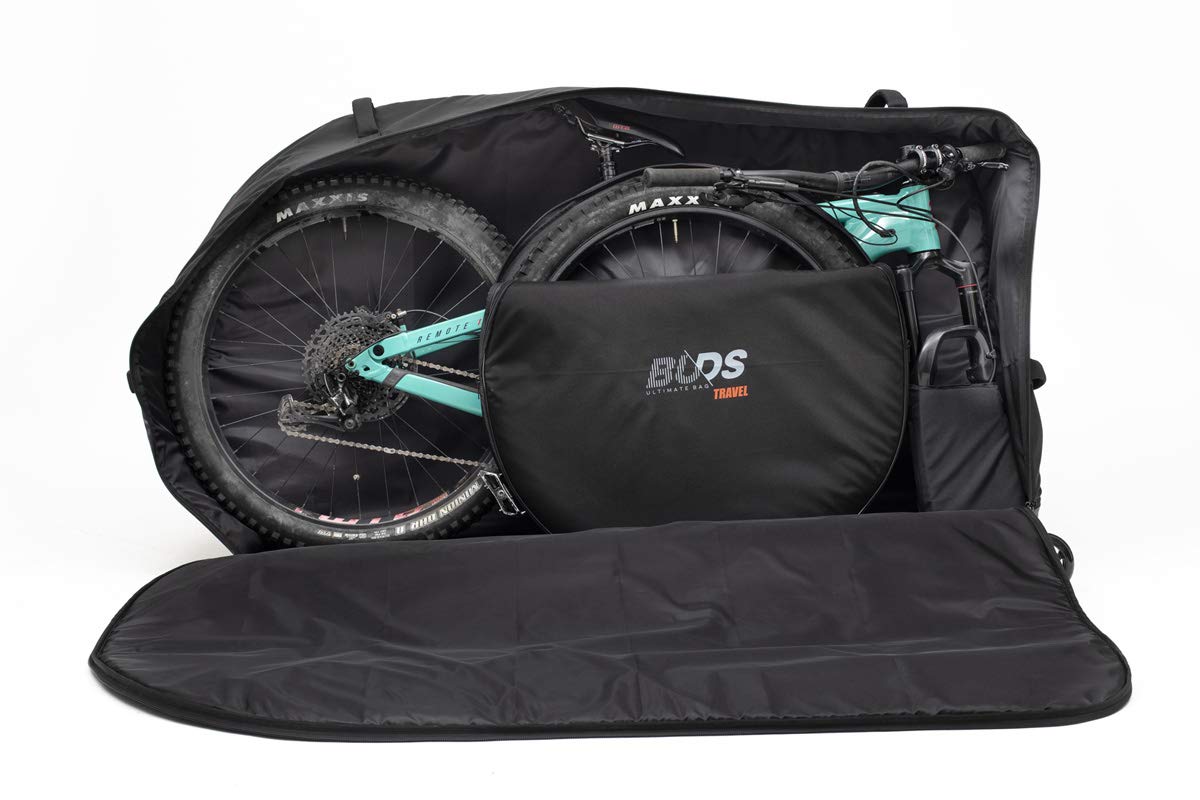 Buds-Sports RMTbag Pro - Borsa da viaggio, senza rimuovere la ruota posteriore, imbottitura completa, ruote sfalsate, fondo rigido, maniglie ergonomiche, robustezza e massima resistenza