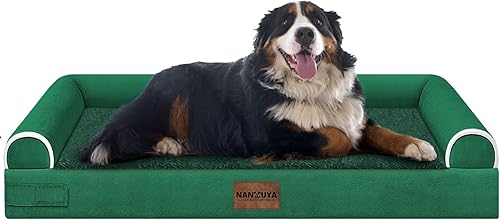 Miniatura 38 de Cama grande para perros ortopédica lavable: camas con almohada XL para perros grandes, sofá de espuma viscoelástica, impermeable, funda extraíble