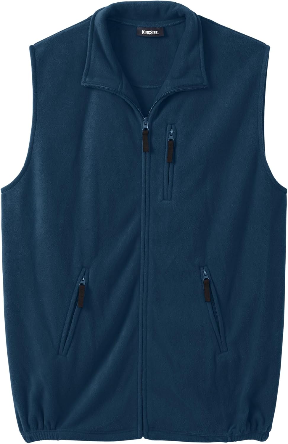 KingSize Men's Big & Tall Explorer Plush Fleece Zip Vest