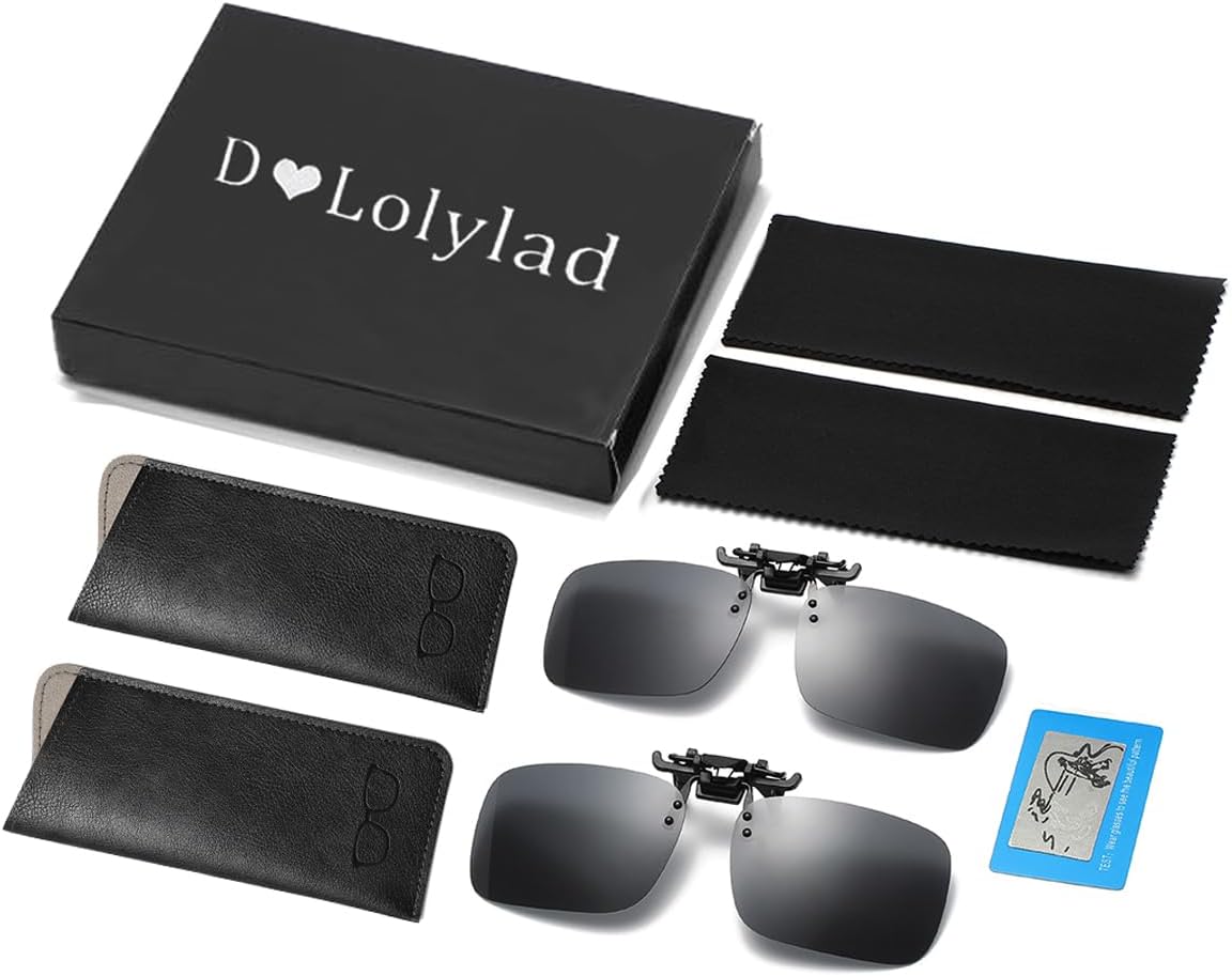 Clip on Sunglasses Polarized - Clip on Over Prescription Glasses for Men Women - Image 7