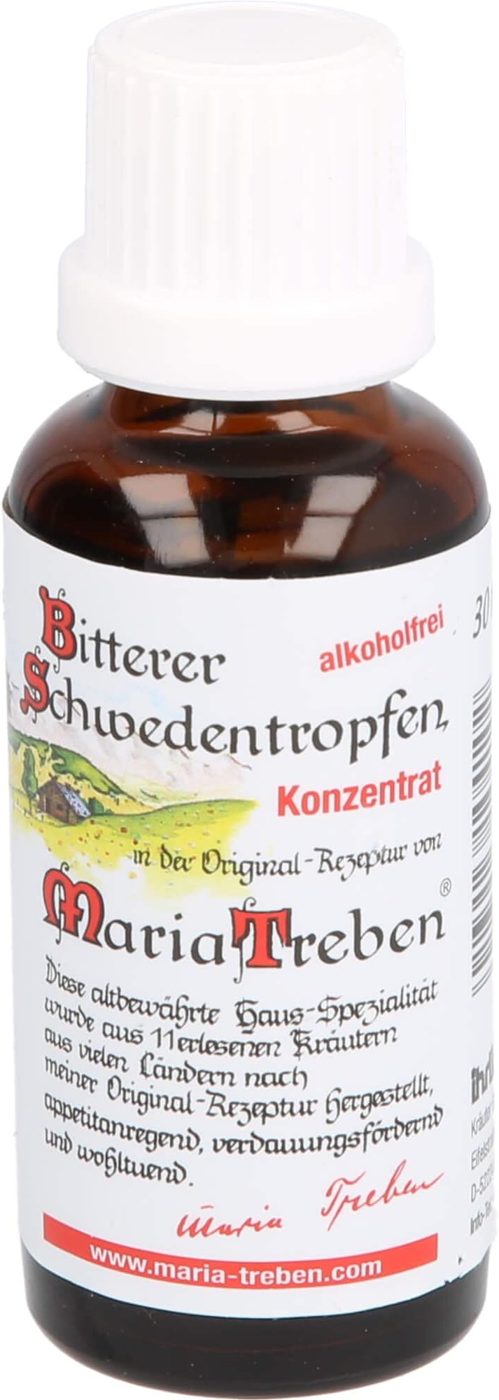 Maria Treben Bitter Swedish Drops Concentrate, 30 ml