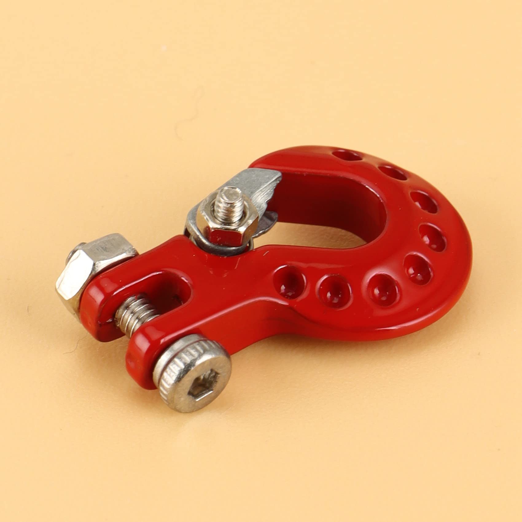 2 StüCke Metall AnhäNgerhaken Windenhaken Dekoration für 1/10 RC Crawler Auto SCX10 TRX4 D90 Upgrade Teile,1