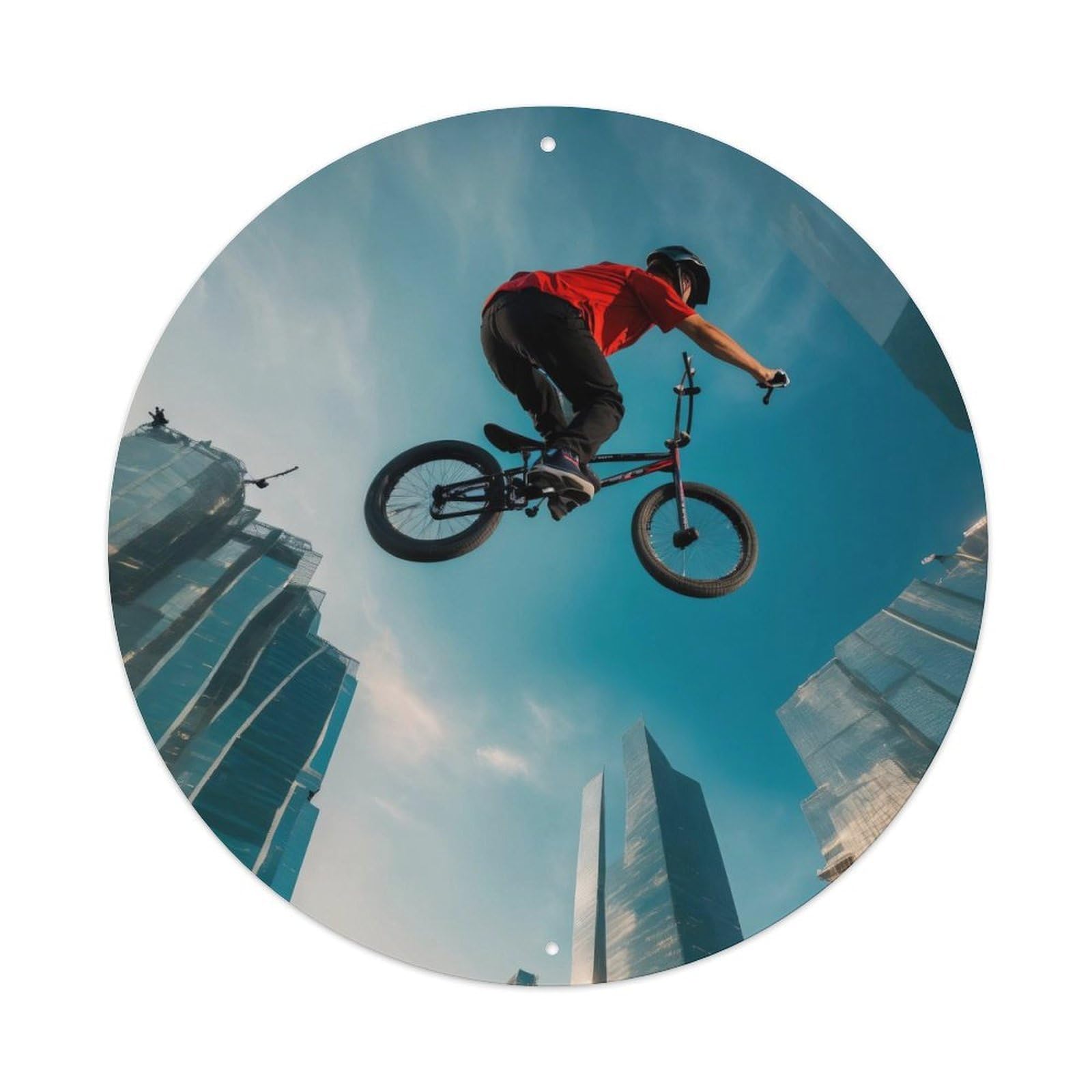 Extreme Sports Mountain Bike Speed Challenge Vintage Metal Tin Sign Plaque