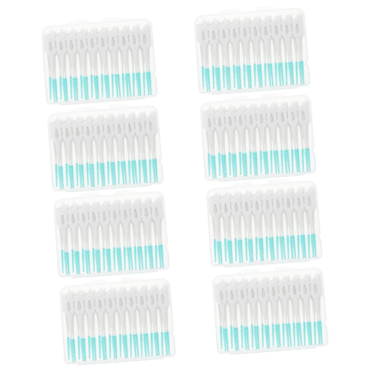 Baluue 320pcs Interdental Brushes for Teeth Cleaning Elastic Gum Massaging Tooth Cleaning Tool for Gaps and Plaque Removal and
