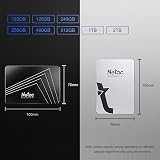 Netac SSD 256GB Internal Solid State Drive SATA SSD 2.5' Up to 510MB/s Faster than HDD for Laptop Computer Upgrade(Silver Gray 256GB) - 2