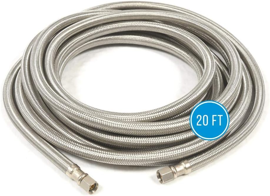 Refrigerator Icemaker Hose (20 FT) Universal Fit to ALL