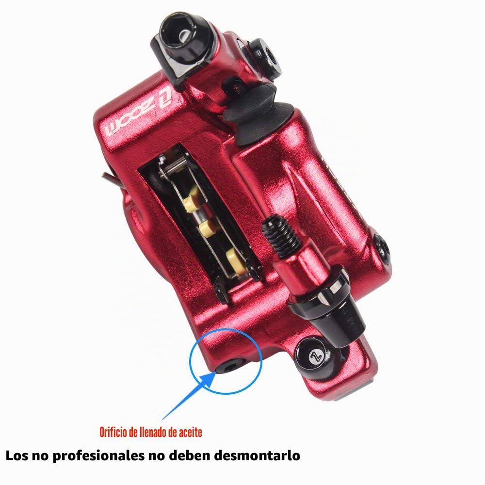 Lixada Disco Hidráulico de Tracción de Línea, Freno de Disco de Bicicleta, Juego de Frenos de Disco Hidráulico de Aleación de Aluminio Delantero Trasero
