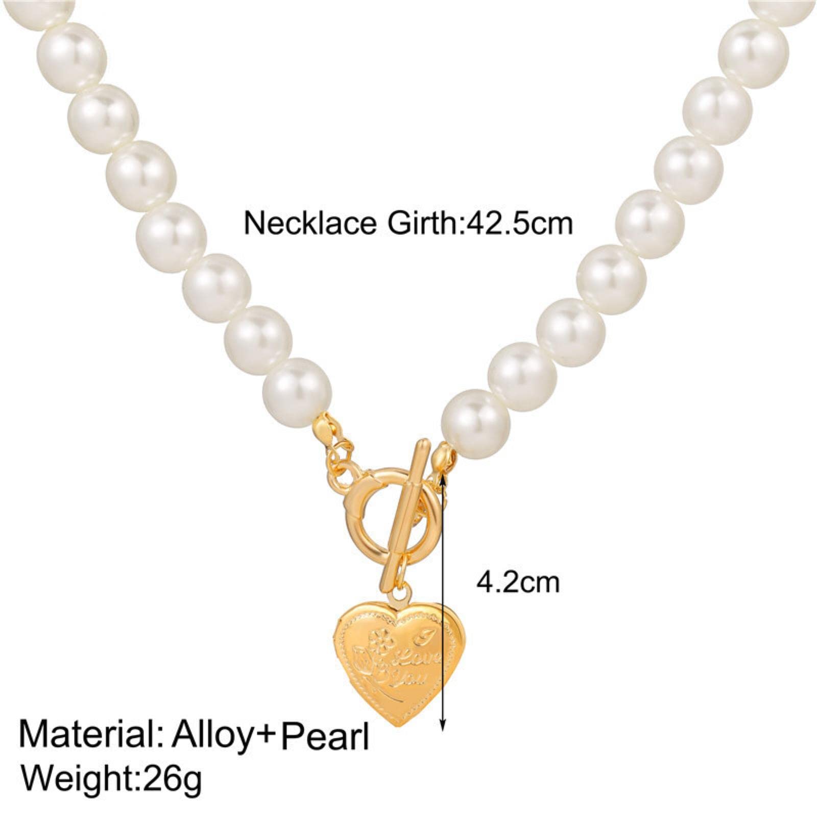 Schuhmacher Parel ketting 14007 parel met hart hanger - bestellen