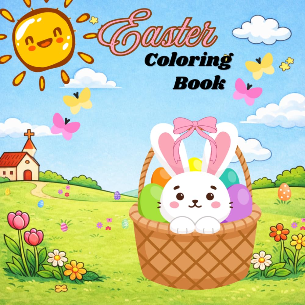 Easter Coloring Book: A Fun and Relaxing Springtime Coloring Adventure