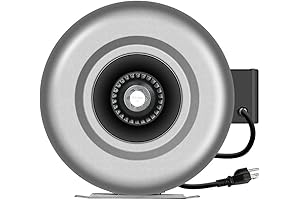 iPower 6 Inch 442 CFM Inline Duct Ventilation Fan