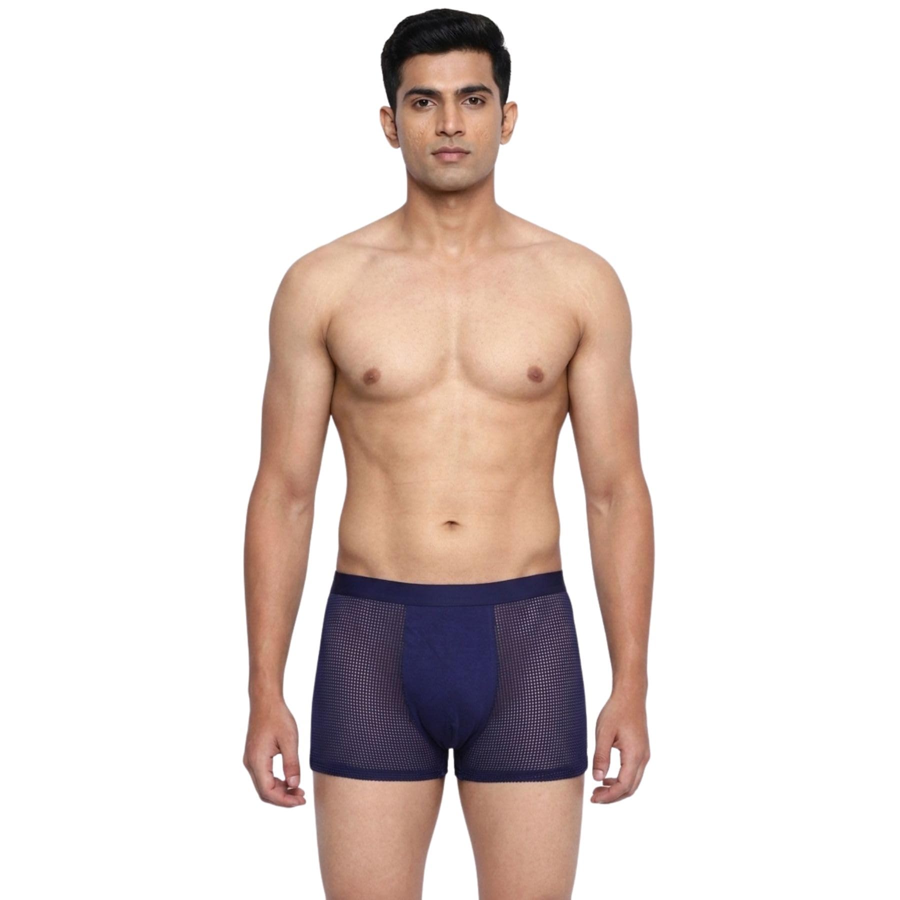 Mesh Boxer Men’s | Breathable Pouch | Dot Silky Smooth Innerwear (Pack of 1)-picture-18