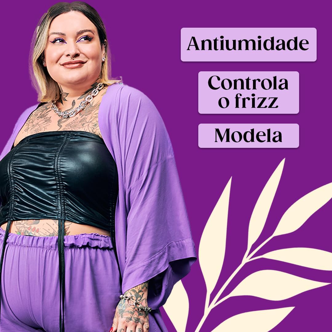 Salon Line, Balm, Meu Liso, Antifrizz, Vegano - Para Cabelos Lisos, 50 g