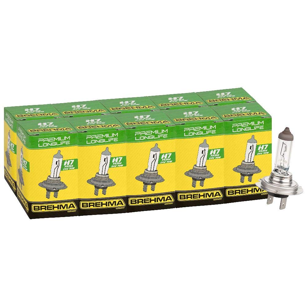 90456 10X Premium Longlife H7 24V 70W Lampe