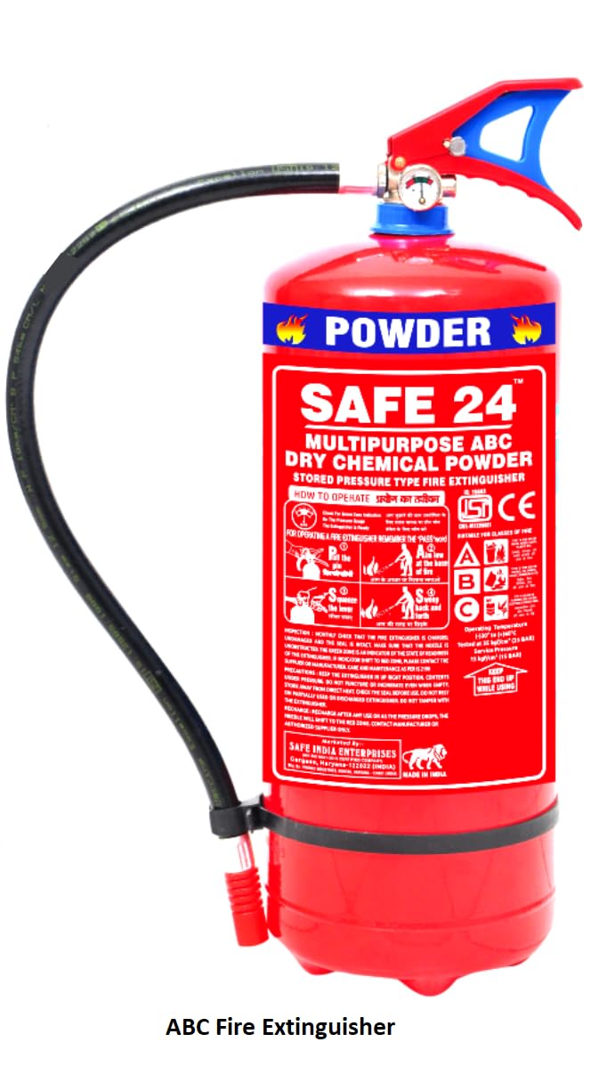 Safe 24 Fire Extinguisher ABC Type, 6kg, Pack of 2 for Home, Office and Industrial Use-image-38