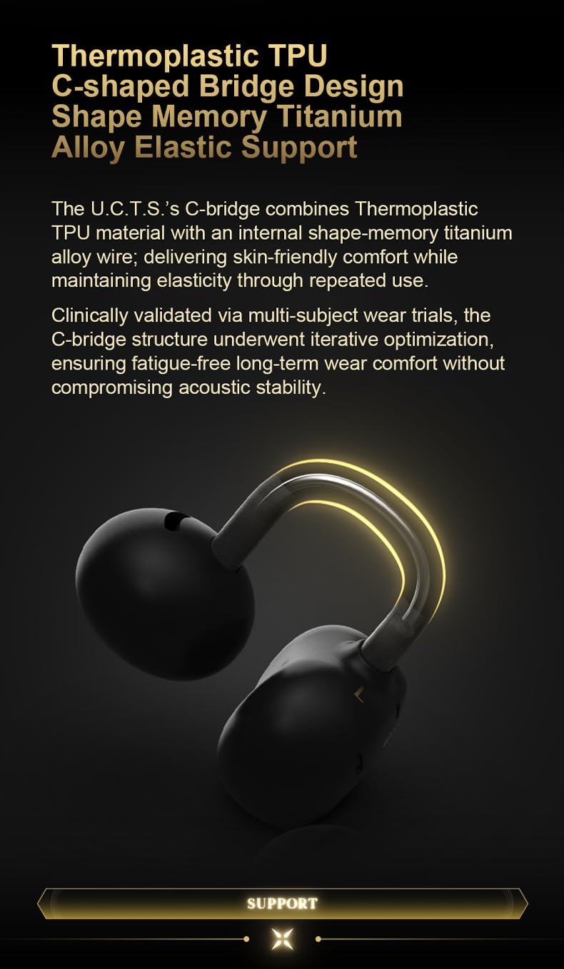 Moondrop x Wuthering Waves U.C.T.S. Hybrid Dual Driver OWS Al Noise Cancelling LHDC-V Gaming Headset nline Interactive DSP LE Audio