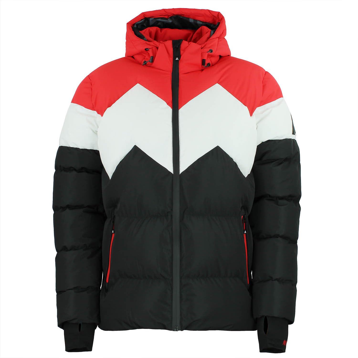 Peak Mountain Men's Red Cerulis Ski Down Jacket,