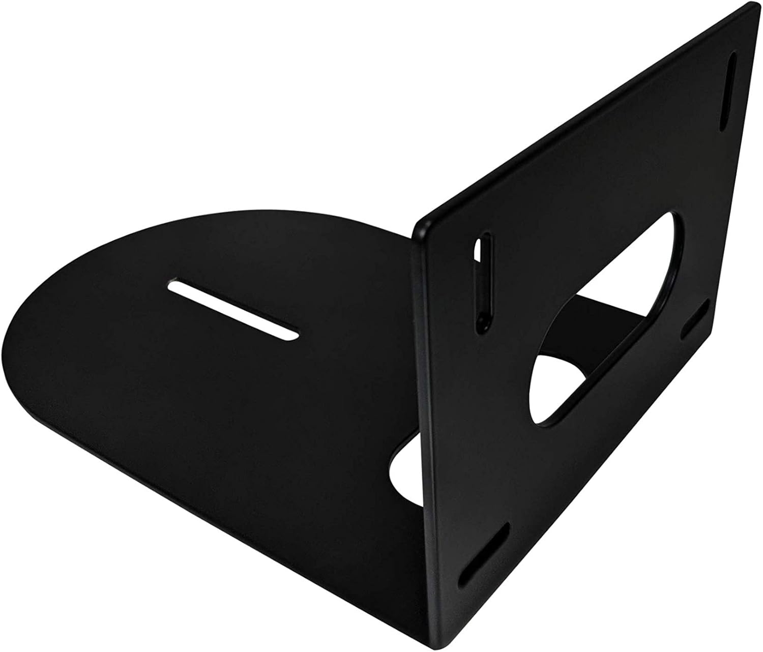 Universal Wall Camera Mount for PTZOptics HuddleCamHD Bracket | HuddleCamHD Cameras, PTZ Optics Camera, Compatible with Sony Panasonic & More | Small Based (Black)