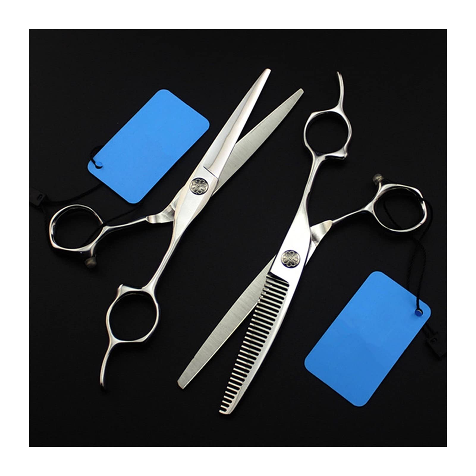 6 Inch Barber Scissors, Hairdressing Scissors, Thinning Scissors, Barber Scissors, Dental Scissors, Hairdresser Scissors Hair Cutting Shears (Color : Thinning) (Set B)