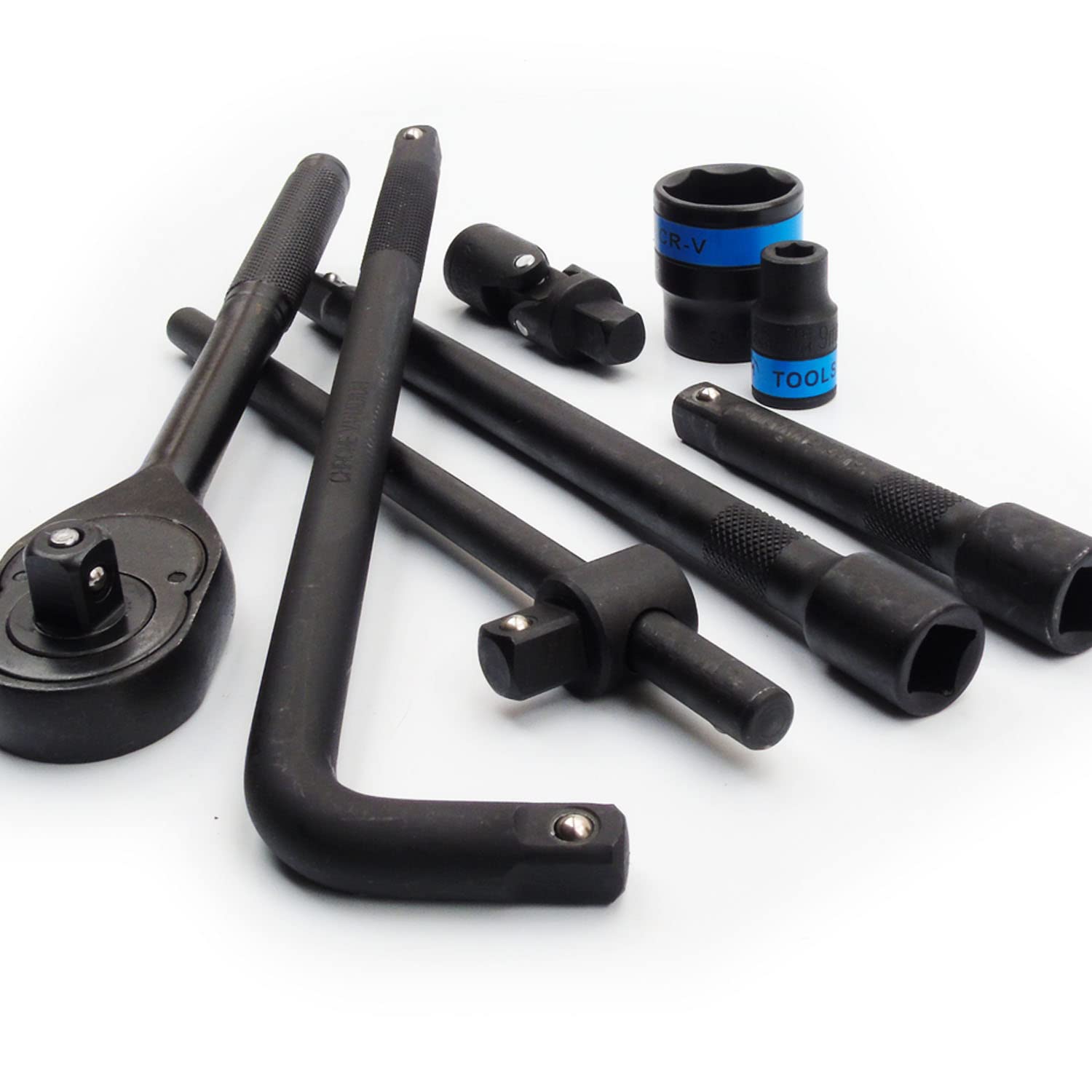 UNDERGROUND PARTS 24-częściowy zestaw kluczy nasadowych 1/5.1 cm z grzechotką z metalowym pudełkiem do przenoszenia