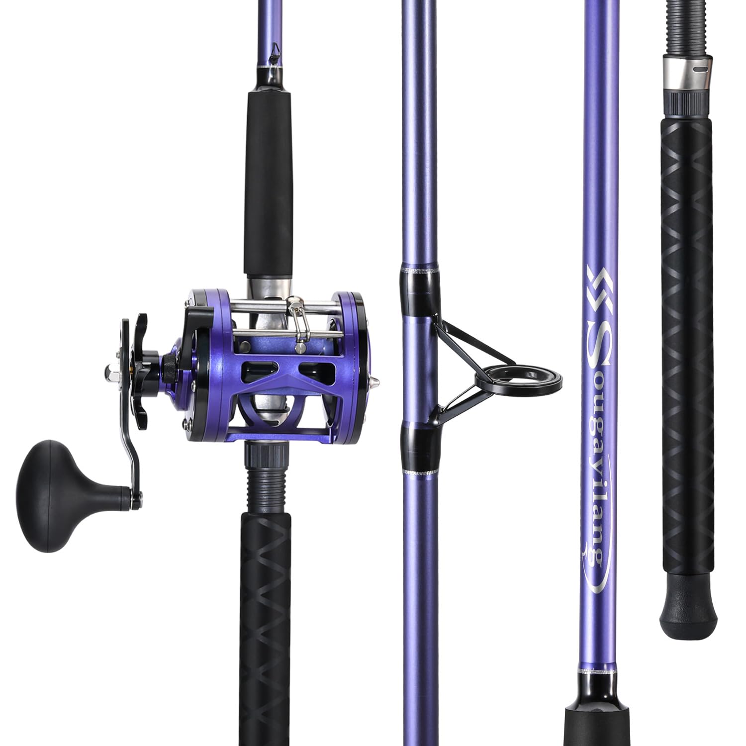 Amazon.com : Sougayilang Trolling Fishing Rod Reel Combo