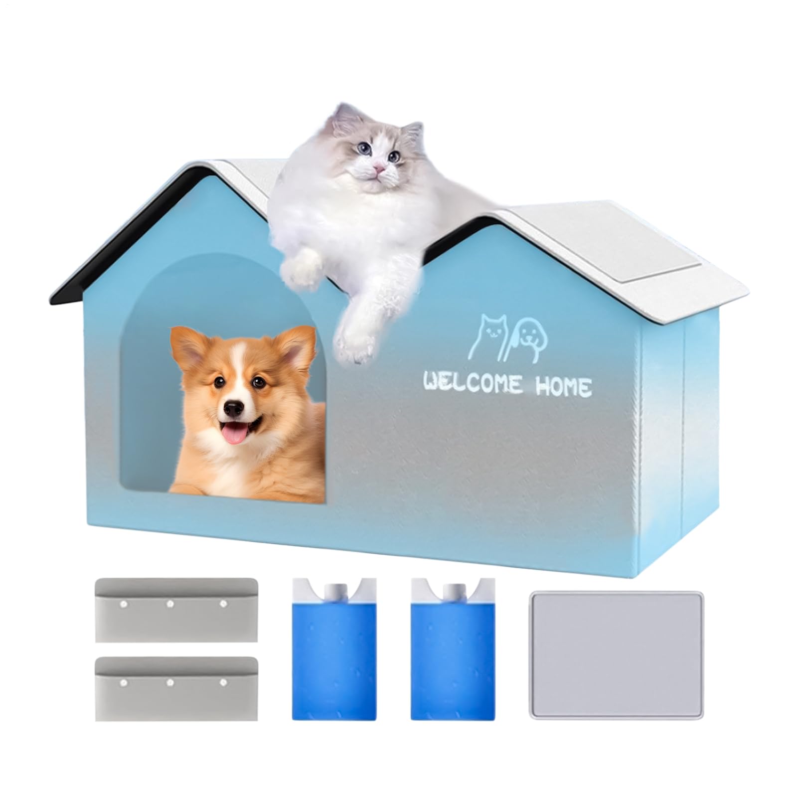 Maison pour chats rafraîchissante pour offrir un refuge frais et apaisant cet été