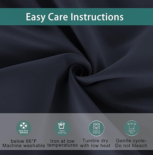 Miniatura 8 de BONZER Cortinas para combinar - 2 cortinas traslúcidas con estampado marroquí y 2 cortinas opacas para dormitorio, sala de estar, ventana, panel de